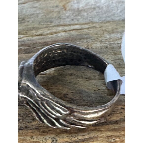 Sterling Silver Harley Davidson Biker Band Ring 4.62g Size 9 - Picture 5 of 6